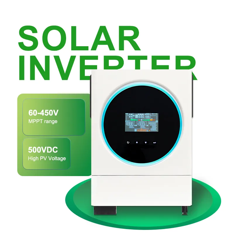 Smart Home Backup Power: 6kW Off-Grid Inverter with Dual Output & Color Display