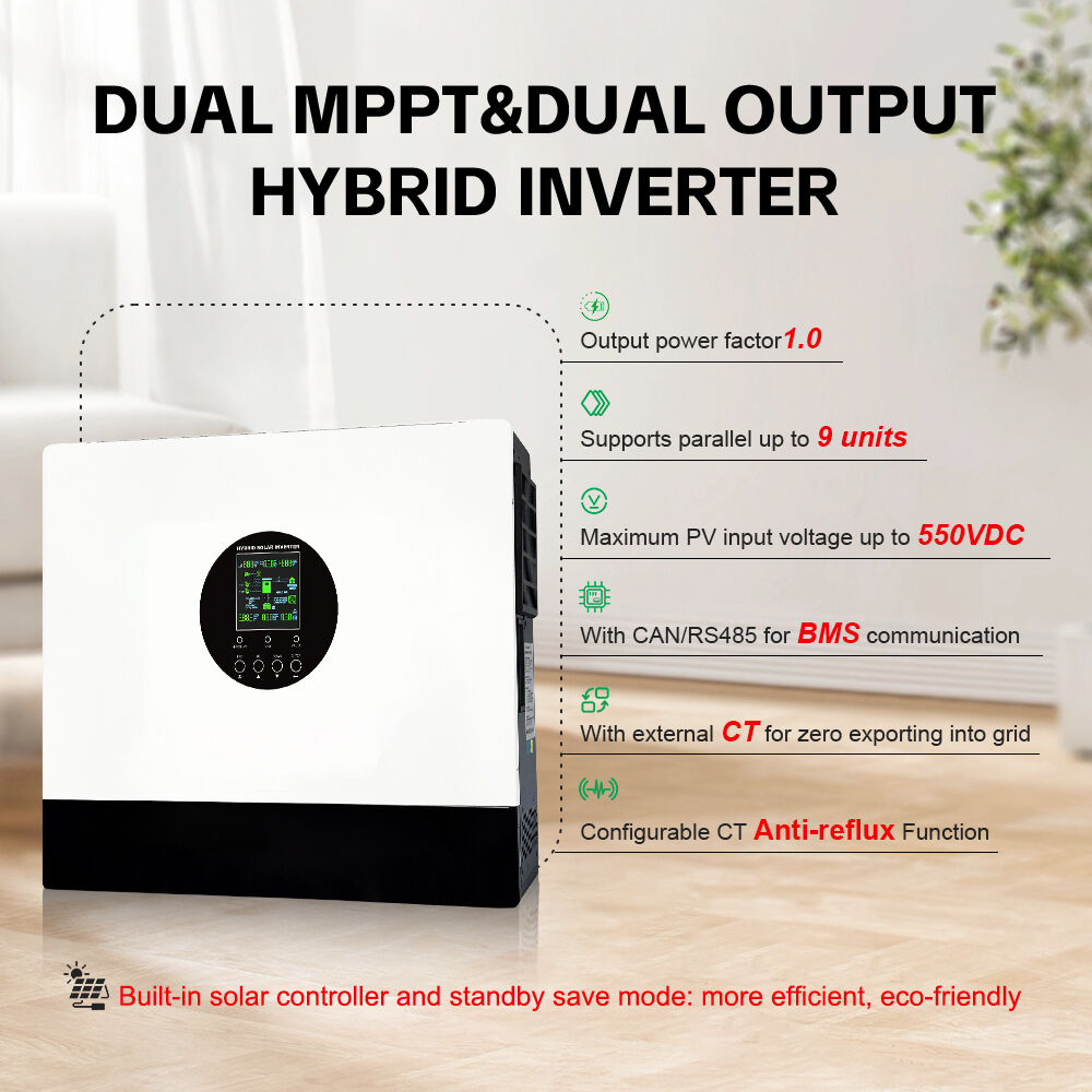 MINVON 8kW Hybrid solar Inverter for Microgrids Wide 60-480V MPPT Range & High Efficiency 96.5%