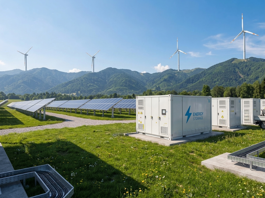 Wind and solar power generation and storage projects