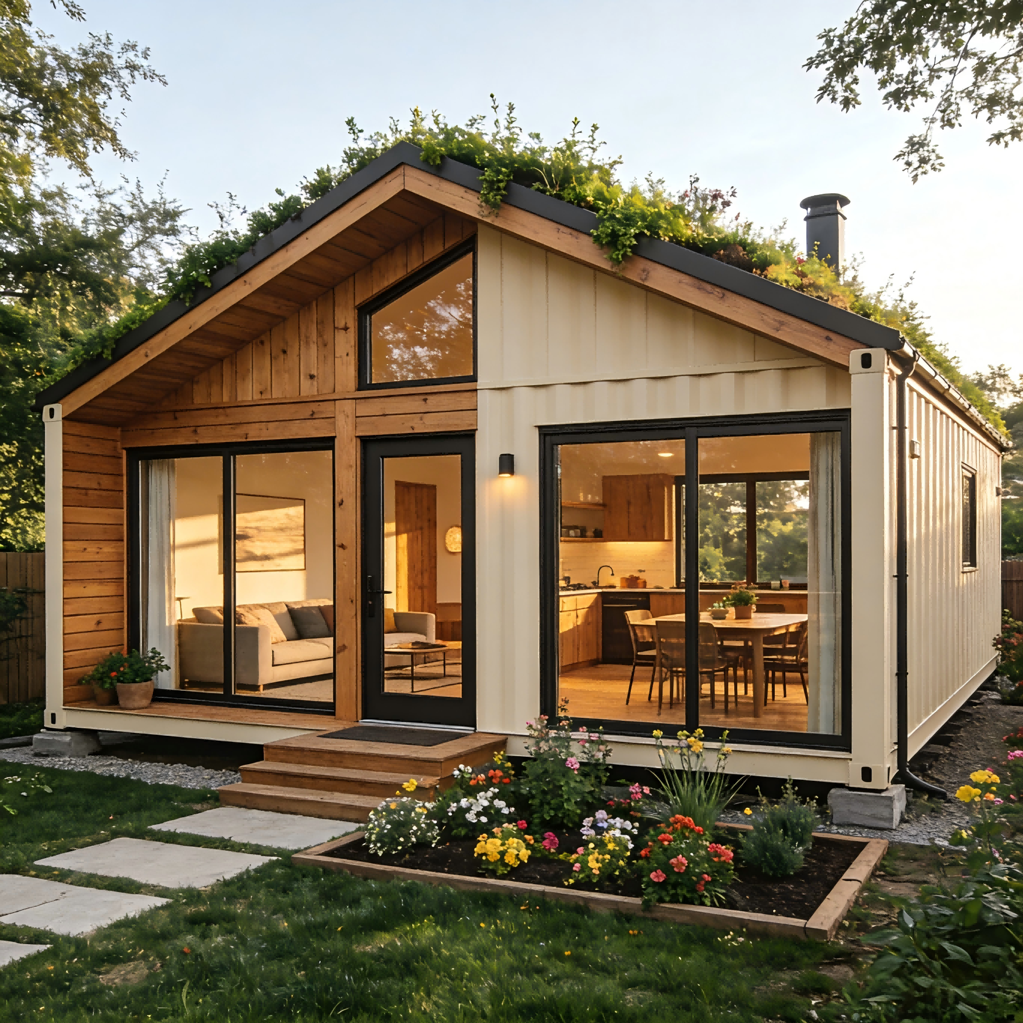 prefabricated container house for living 