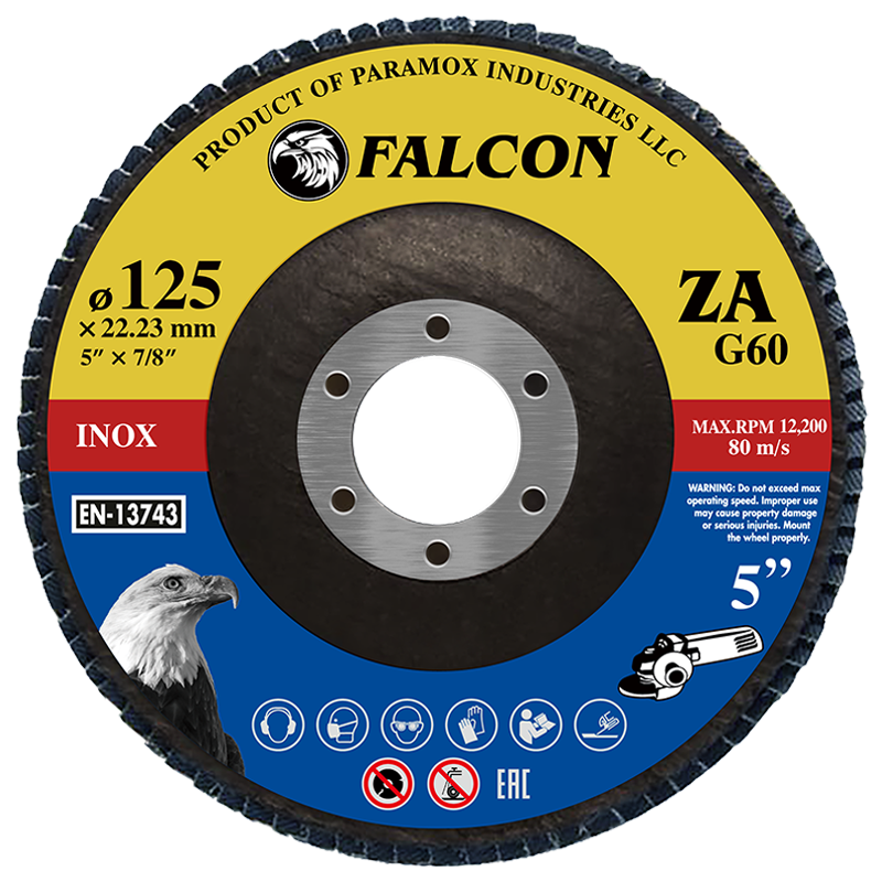 ZA Abrasive Flap Disc - Heat Resistant for Stainless Steel Deburring & Polishing