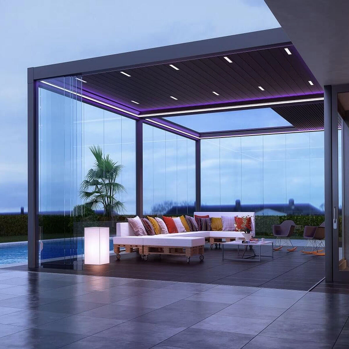 Pohyblivá aluminiová pergola