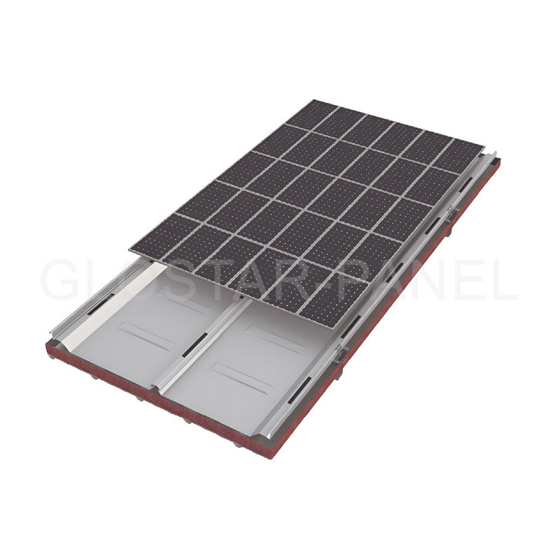 PVMR 1025 BIPV fotovoltaická sendvičová střešní deska z kovu