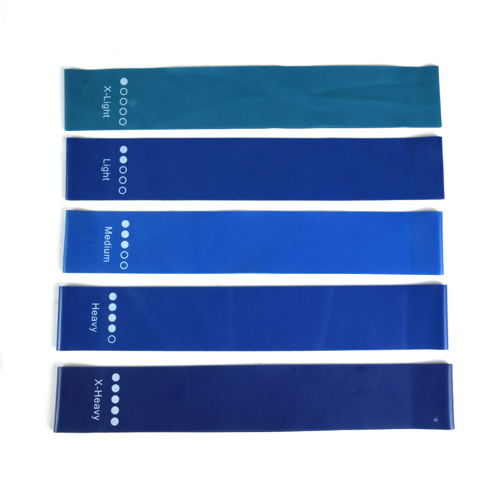 50-Set Minimum Custom Logo Leg Fitness Bands | Latex Boxing Resistance Loop Exercise Band Set