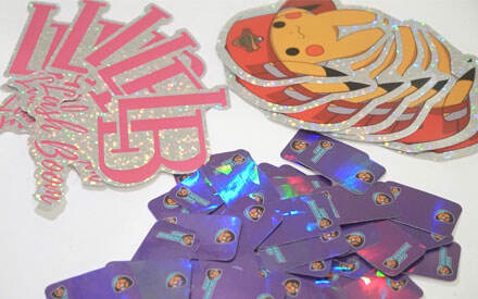 Glitter sticker