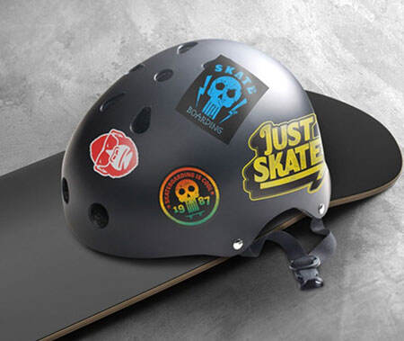 Helmet stickers