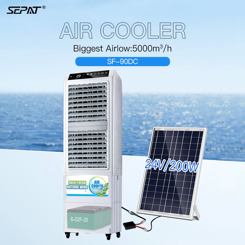 WEIYE SEPAT SF-90DC CE AC/DC/solar/battery Mobile Evaporative air Cooler 