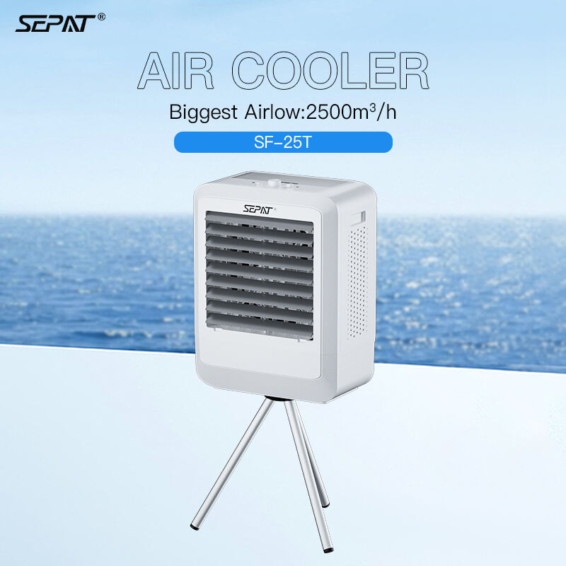 WEIYE SEPAT SF-25T Hot Selling Portable AC Evaporative Cooling Fan Solar-Powered New Plastic Desert Air Conditioner for Outdoor Garage Hotel Use