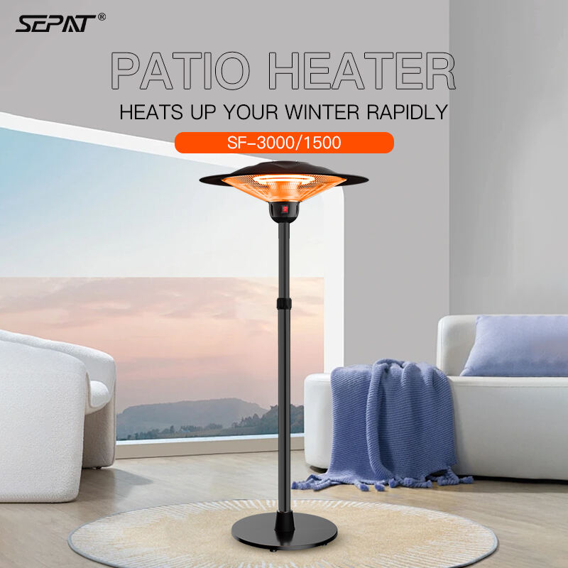3000W 1500W Portabler Remote Control Heating Carbon Fiber Outdoor & indoor use With Stand IP44