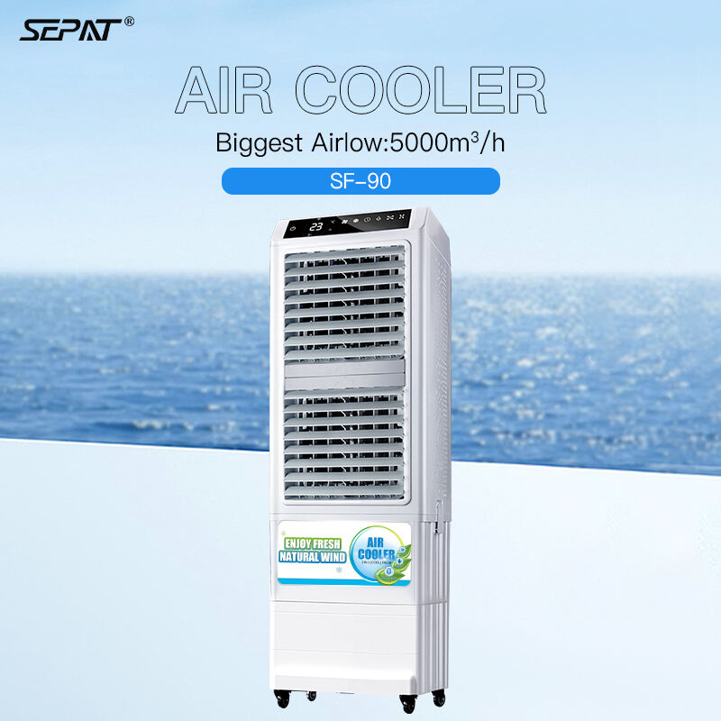 WEIYE SEPAT SF-90 Hot Selling Electric Touch Control Portable Air Conditioner Fan Fast Cooling with Remote for Outdoor & Hotel Use Price