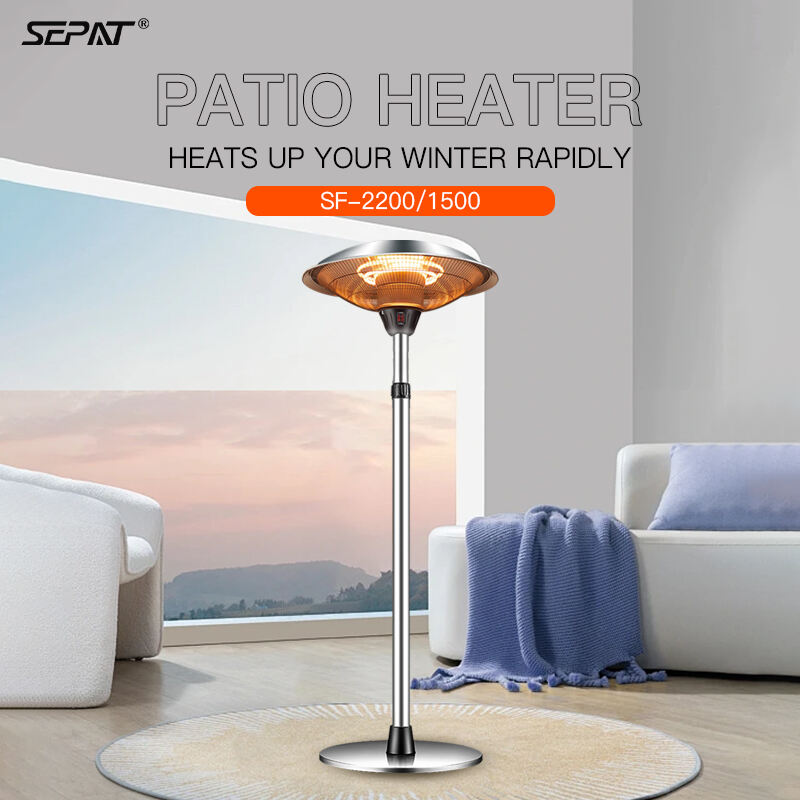 2210W 1500W Energy Saving Electrical Hanging Heater Carbon Crystal Fiber Heating Intelligent  Remote Control IP44