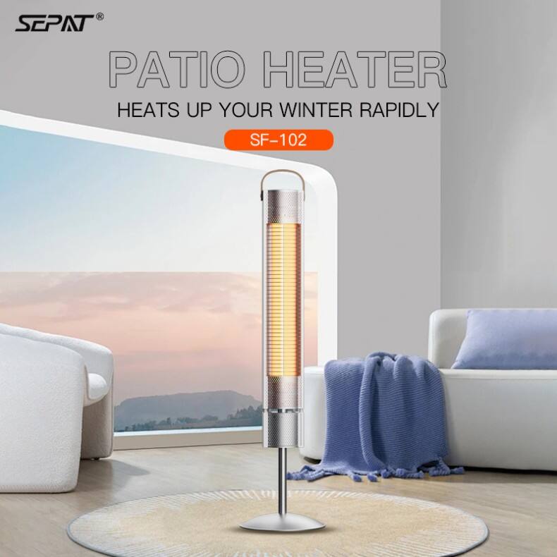 WEIYE SEPAT SF-102 Portable Remote Control  Heigh Safety Outdoor and Indoor Heater With Stand IP65
