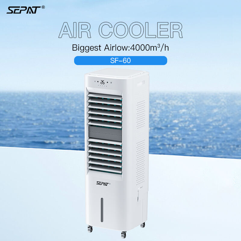 WEIYE SEPAT SF-60 China Factory's Portable Air Conditioner Remote Control Quality Plastic Fan Air Cooler for Home Office Garage 