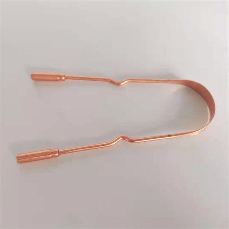 Natural Antibacterial Copper Tongue Cleaner Pure Copper Tongue Scraper Zero Waste Oral Care Tool
