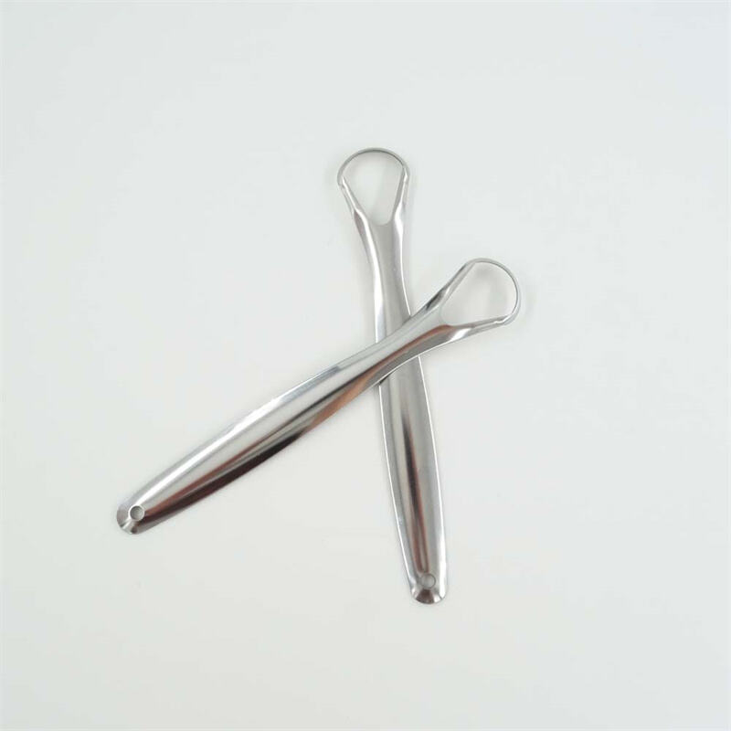 Medical Grade Stainless Steel Tongue Scraper Reusable Plastic-Free Oral Care Tool Zero Waste Tongue Scraper Plastic-Free for Daily Use