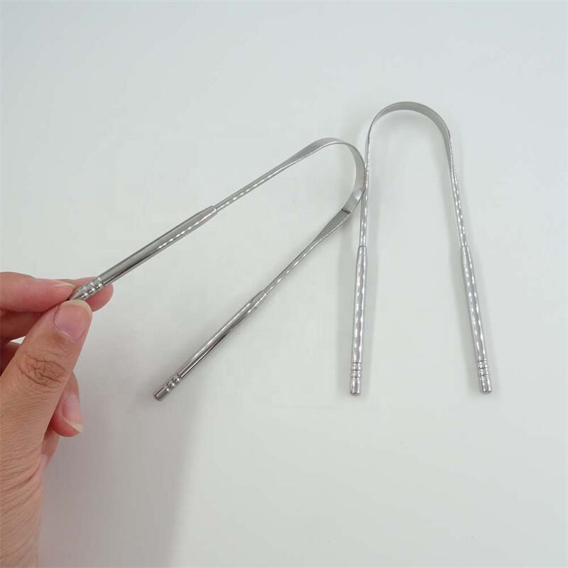 Medical Grade Stainless Steel Tongue Scraper Reusable Plastic-Free Oral Care Tool Zero Waste Tongue Scraper Plastic-Free for Daily Use