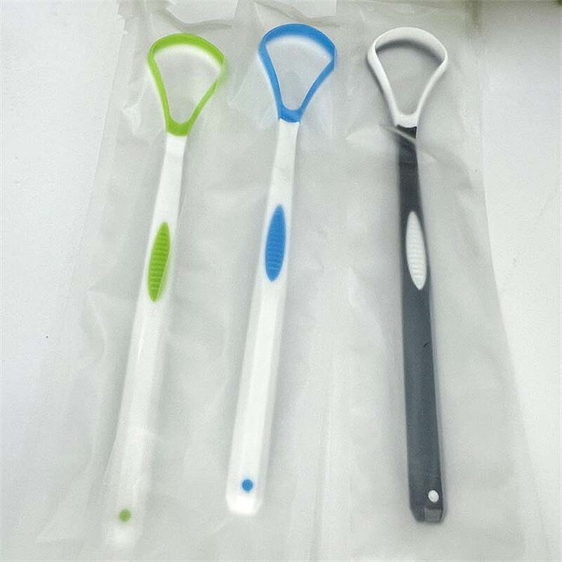 Disposable Plastic Tongue Scraper Wholesale Custom Packaging Plastic Tongue Scraper Disposable Oral Hygiene Tool Bulk Supply