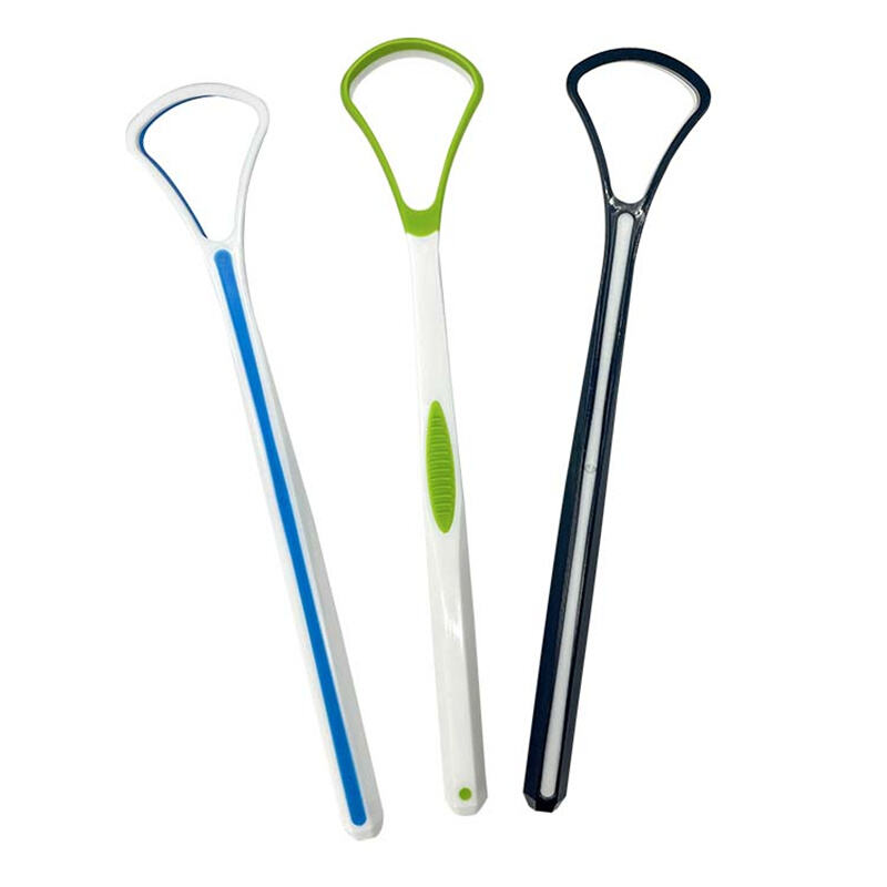Disposable Plastic Tongue Scraper Wholesale Custom Packaging Plastic Tongue Scraper Disposable Oral Hygiene Tool Bulk Supply