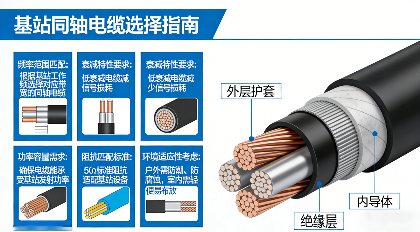 Jak vybrat koaxiální kabel pro základnovou přijímačovou stanici?