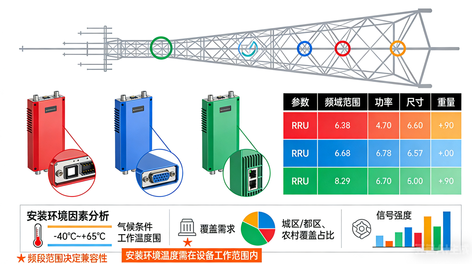 Kako odabrati odgovarajući RRU za komunikacijske tornjeve?