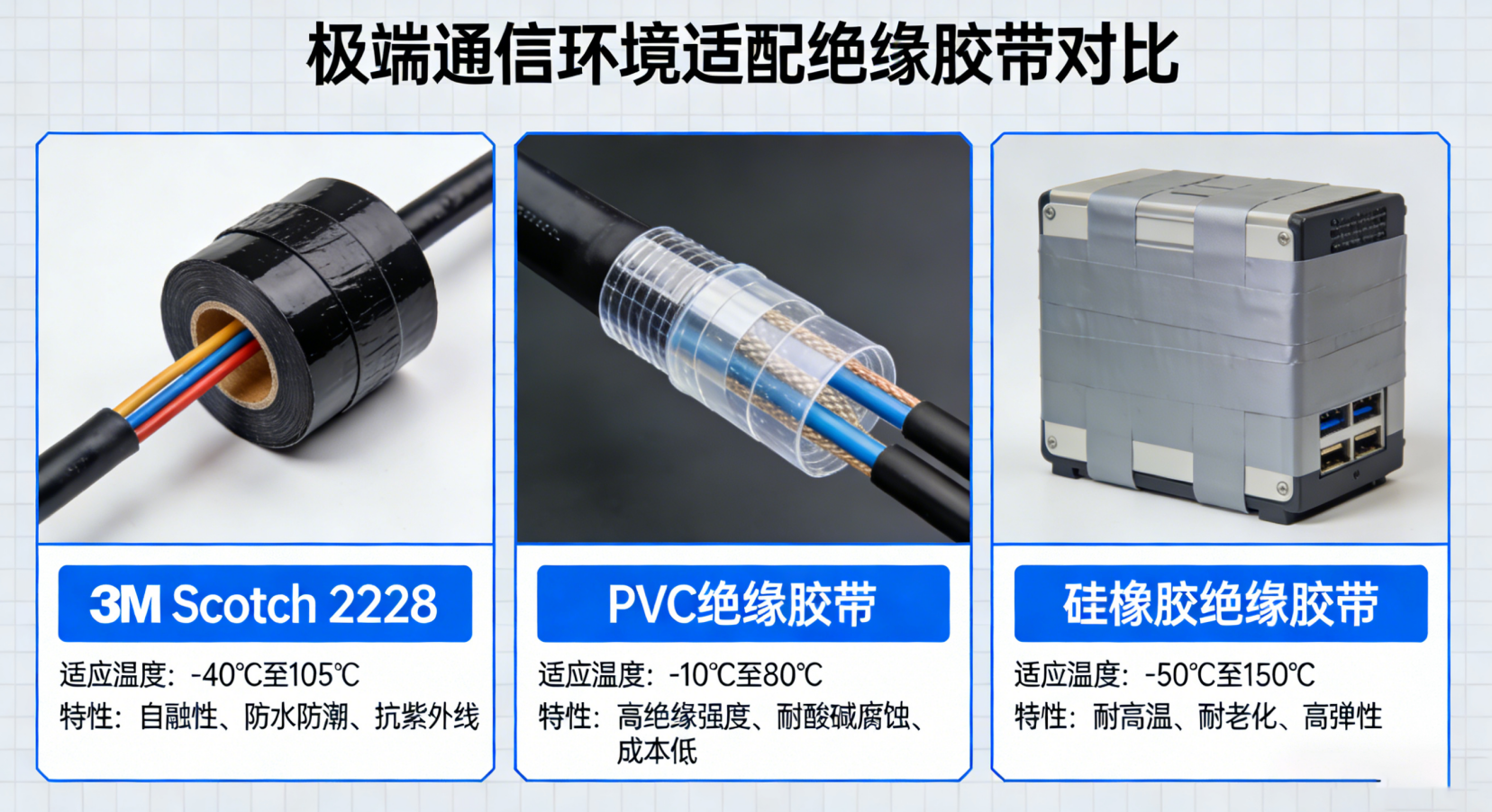 Która taśma izolacyjna przystosowuje się do ekstremalnych środowisk komunikacyjnych?