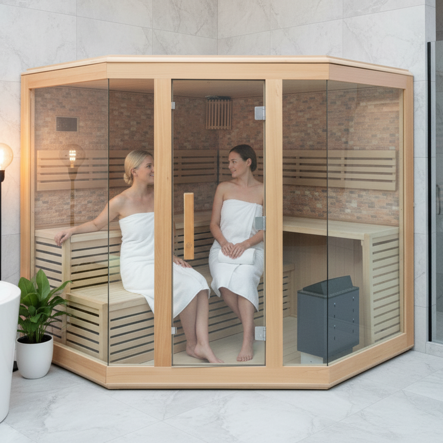 Vhealth 批量購入 サウナルーム 湿式蒸気式 電気加熱 サウナストーブ