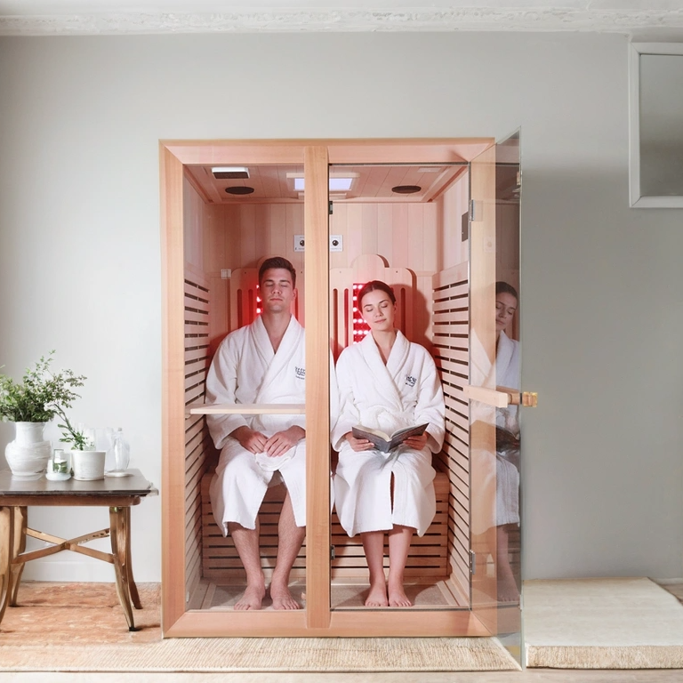 New Design Vhealth Infrared Sauna Room with Red Light Therapy  Relieve Physical Fatigue