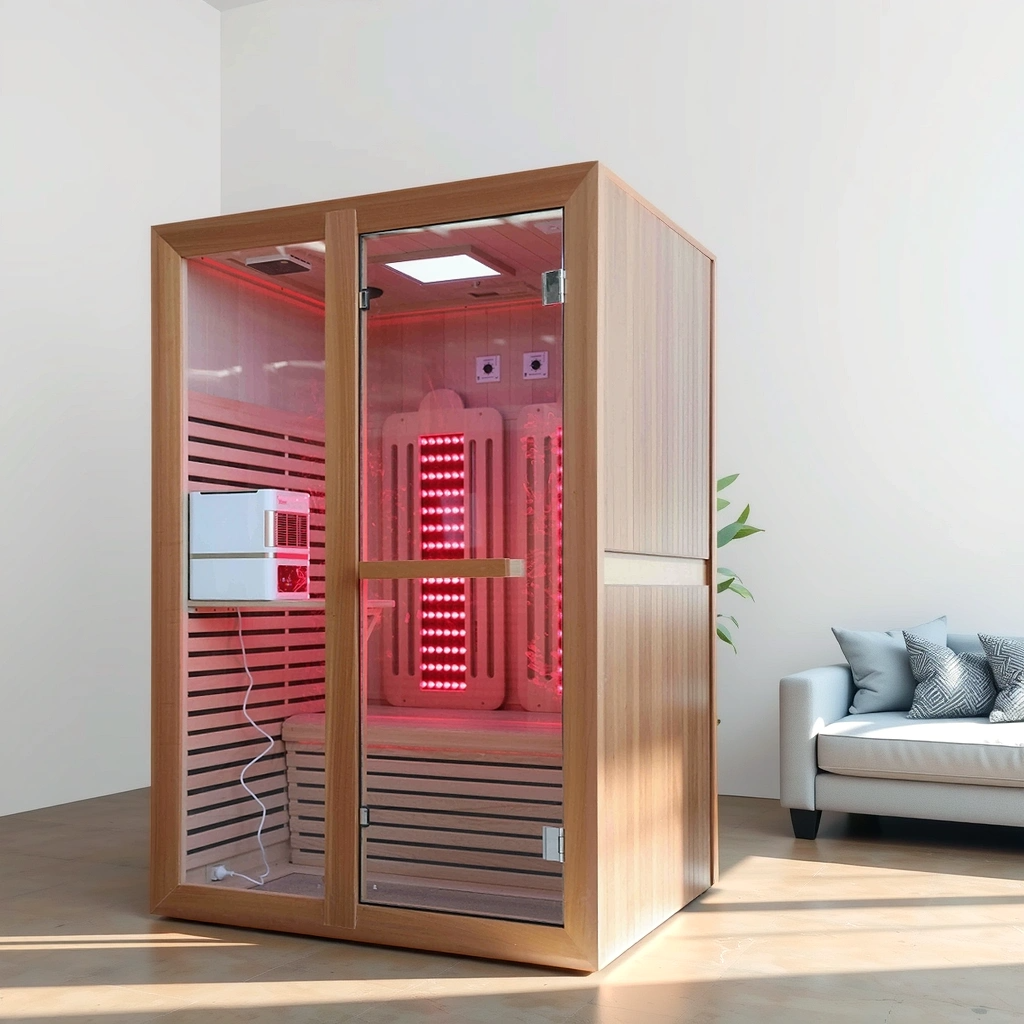 New Design Vhealth Infrared Sauna Room with Red Light Therapy  Relieve Physical Fatigue