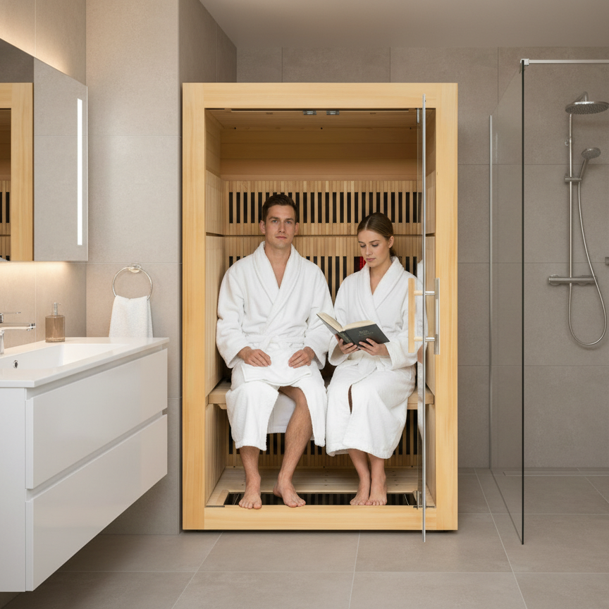 SAA Australia Acceptable Ooden Hemlock Sauna Infrar Indoor Sauna