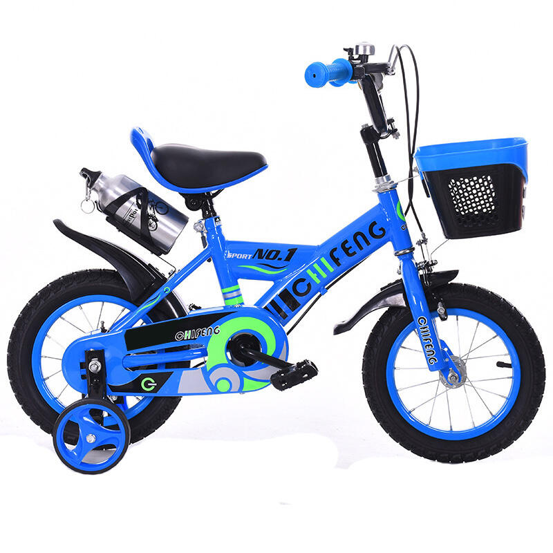 Nieuwe 16-inch lichtblauwe kinderfiets voor 5-8 jaar oude jongens en meisjes Gewoon pedaaltype voor buitensporten en kinderen