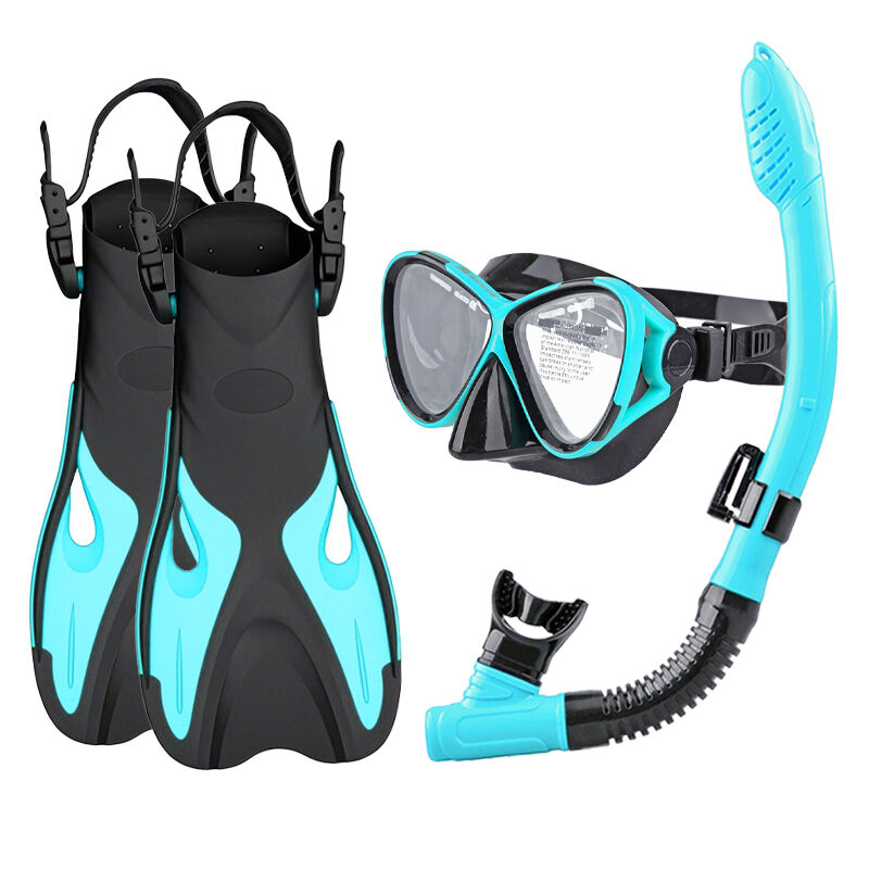 Professional Snorkeling Set Diving Goggles Snorkeling Equipment Fins Diving Gear Set with Bag for Adults