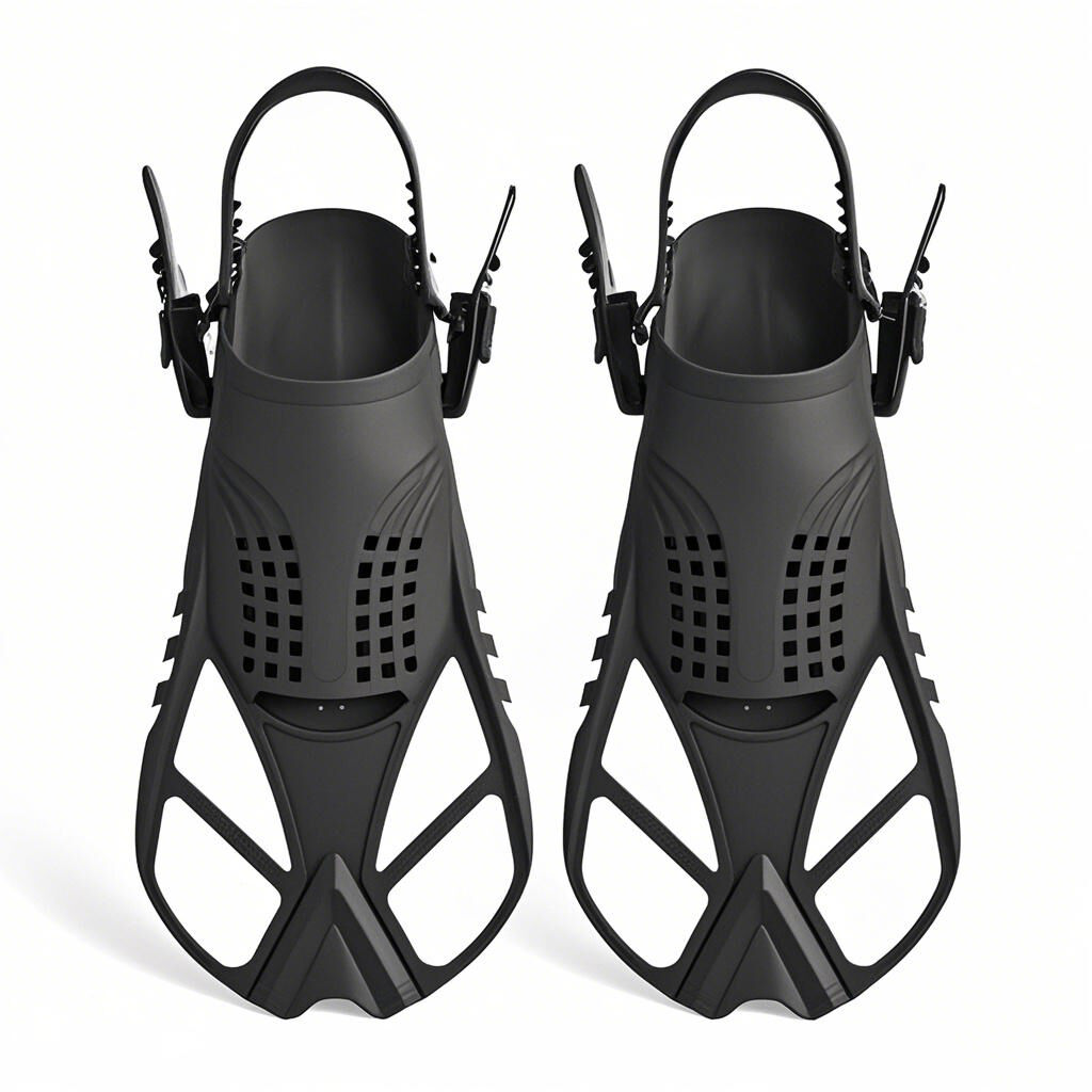 Adult Short Swimming Fins – TPR Rubber Training Diving Fins