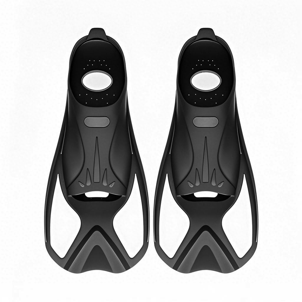 Adjustable Open Heel Short Scuba Fins