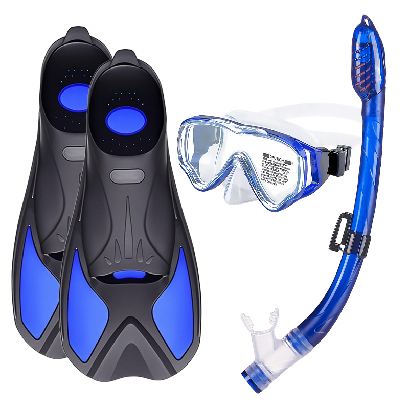 Professional Kids Dry Snorkel & Fin Set