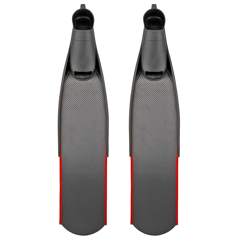Adult comfortable black Carbon Fiber Ultra long snorkeling freediving Fins foot pocket long blade Diving fins