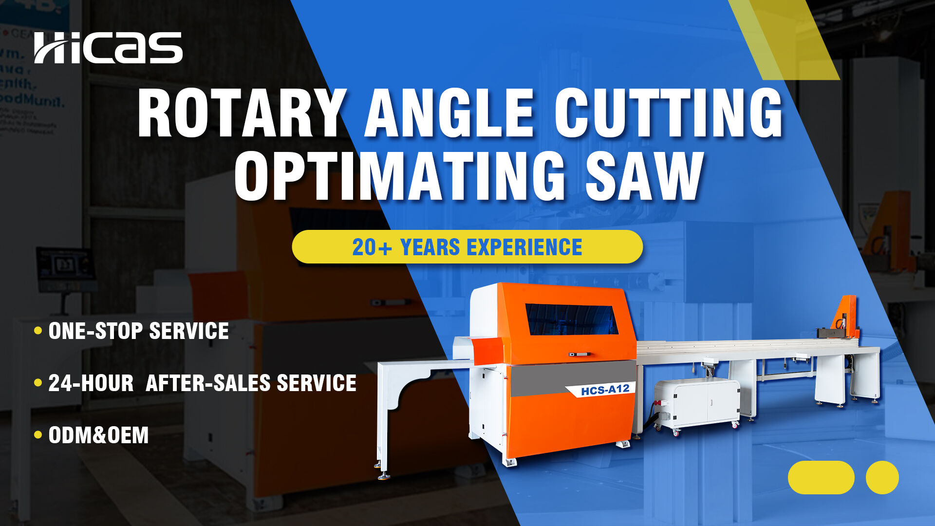 HCS-A12 CNC Rip Saw Rotary Angle Cutting for Woodworking Machine