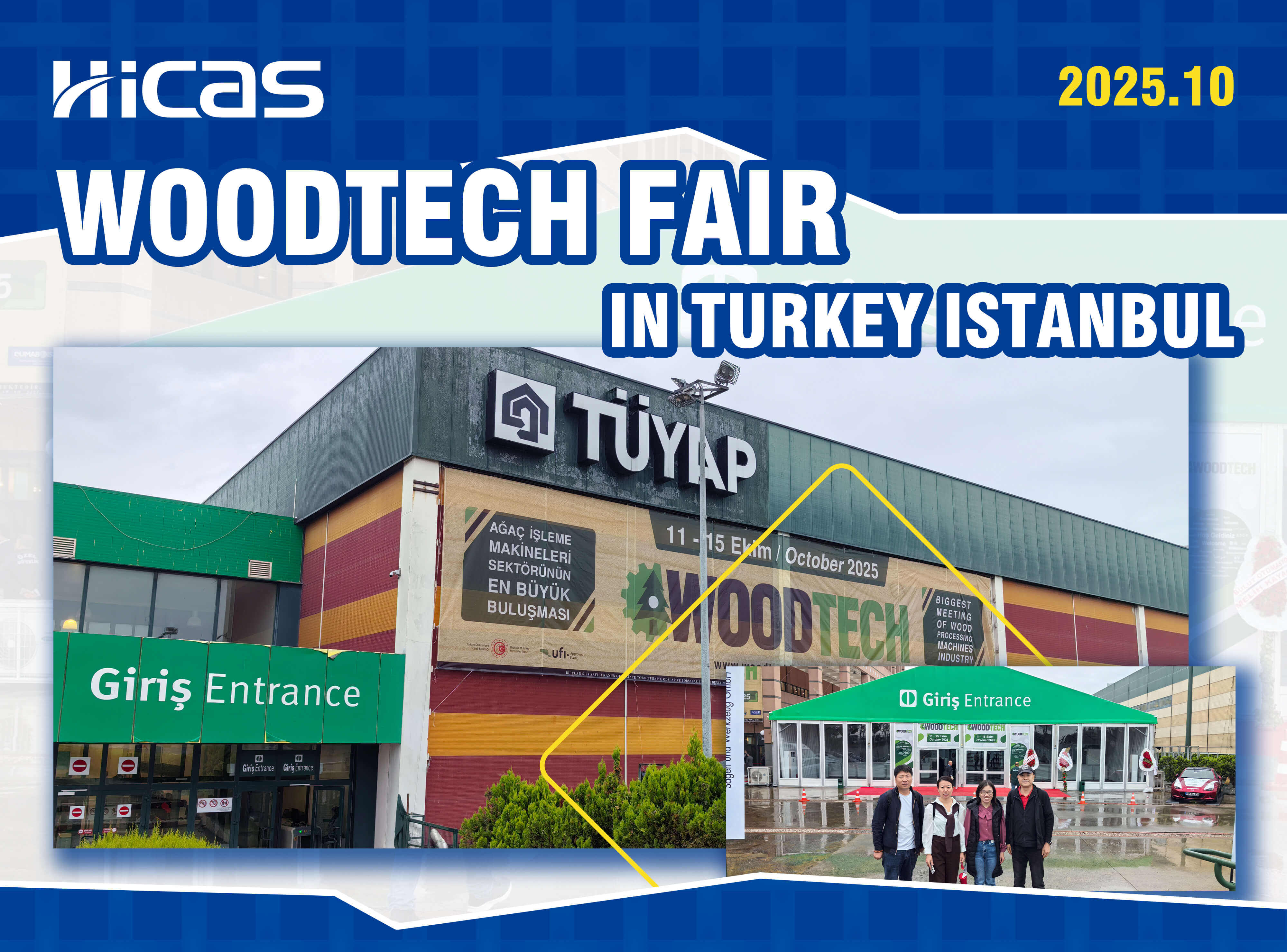 Hicas attended the largest woodworking machinery exhibition in Turkey