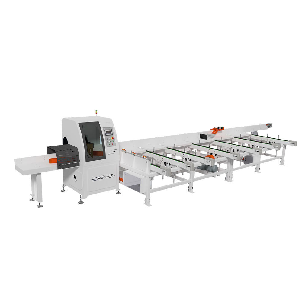 SF6060S+SF8010 Woodworking High Speeed Cut-off Saw Machine to Make Wood Pallets