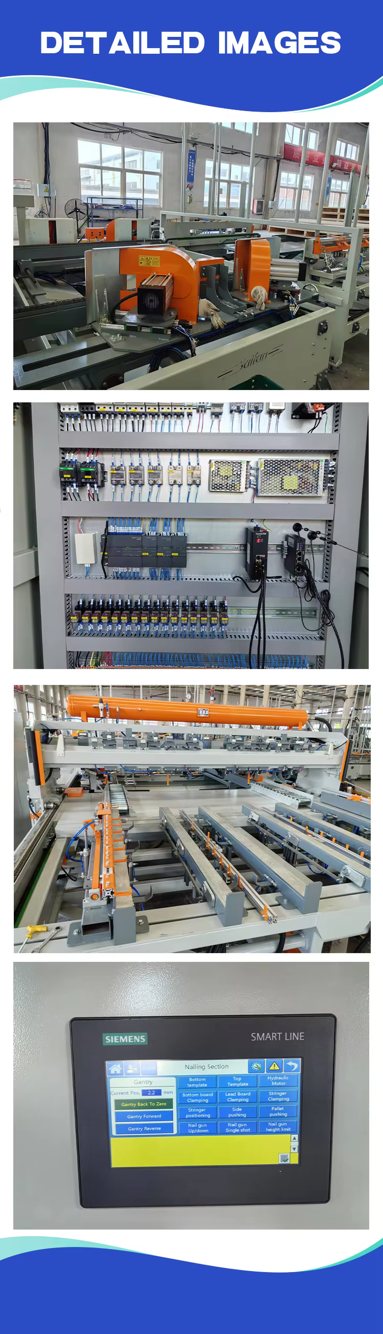 Automatic 2400mm Large American Wooden  Pallet Nailing Making  Machine woodworking machinery manufacture