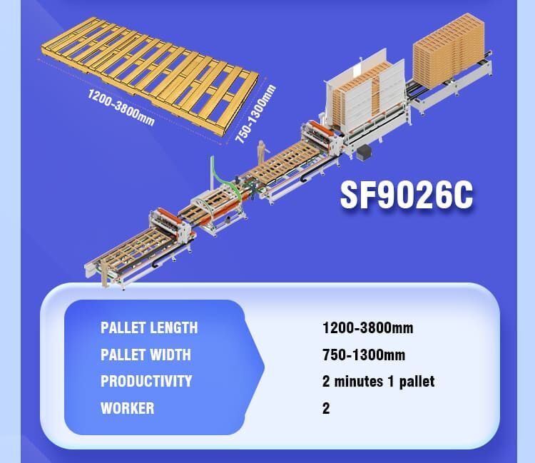 SF1000 Automatic wood pallet nailing making machine production line (10).jpg