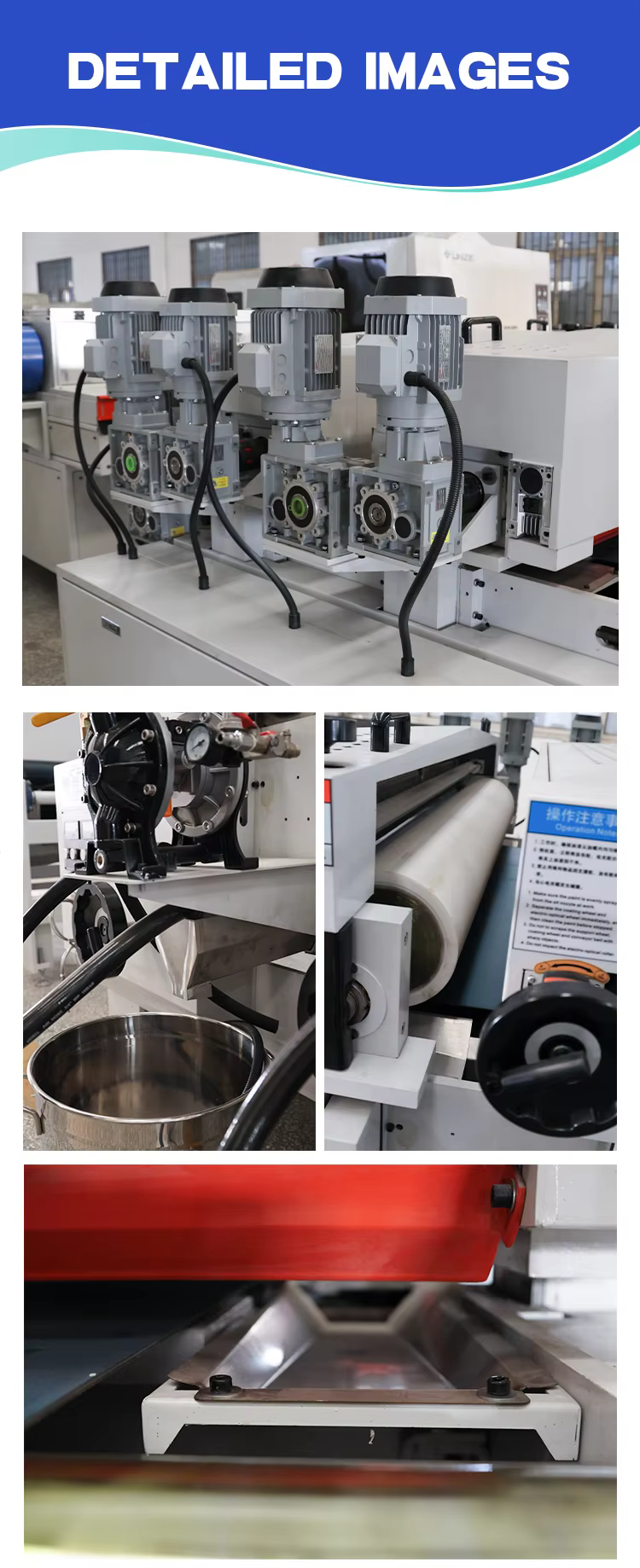 HICAS Video Technical Support Online Support 120KW Uv Roller Coater Machine for Wardrobe Cabinet manufacture