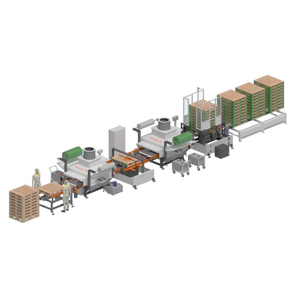 Máquina de pintura para línea de producción de paletas de madera de alta velocidad SAIFAN para fabricar paletas de madera