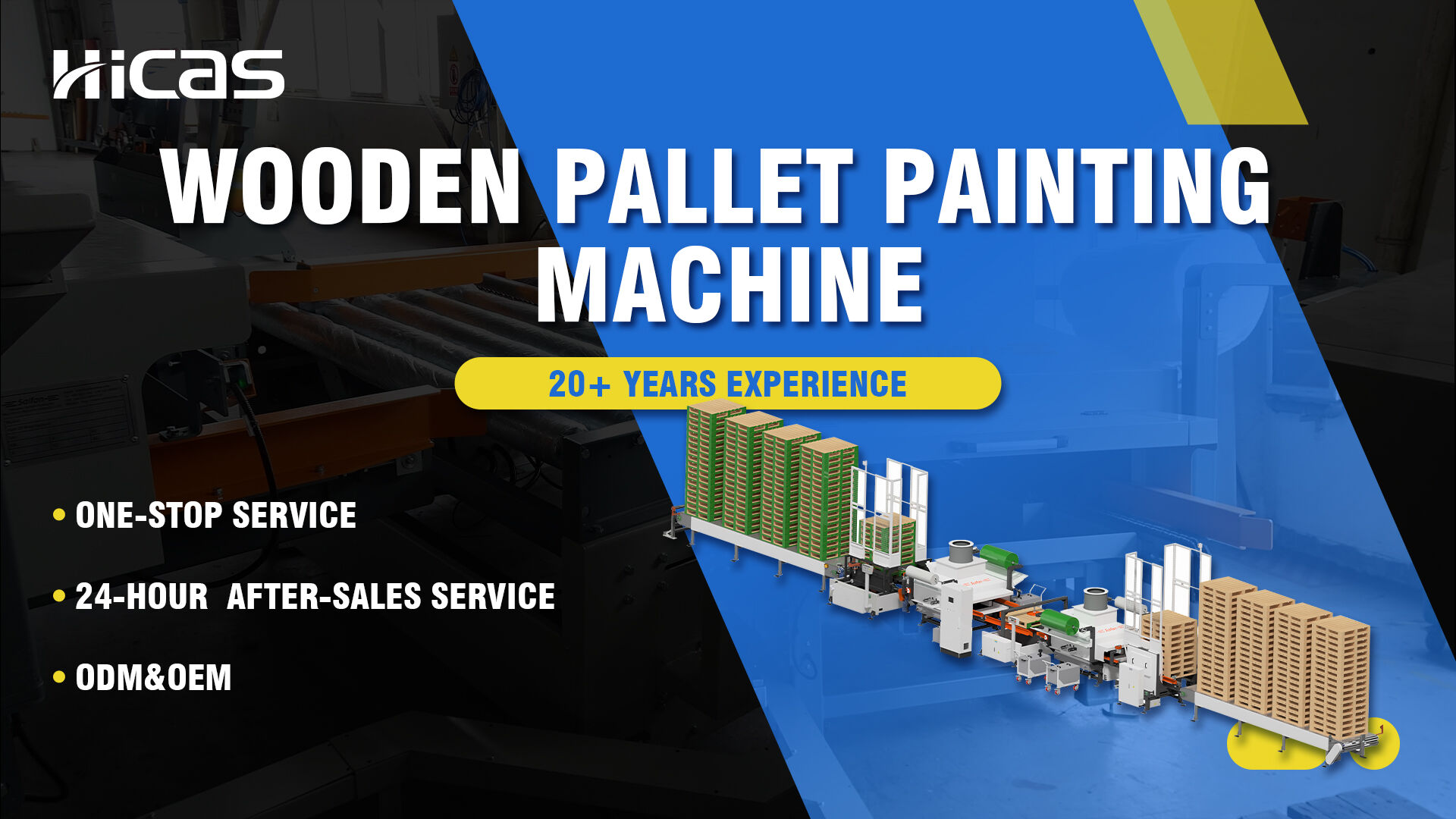 SF1000PPS Wooden Pallet Paiting Line