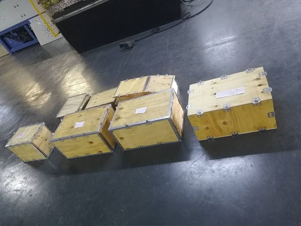 Linea di produzione di scatole in compensato pieghevoli senza chiodi