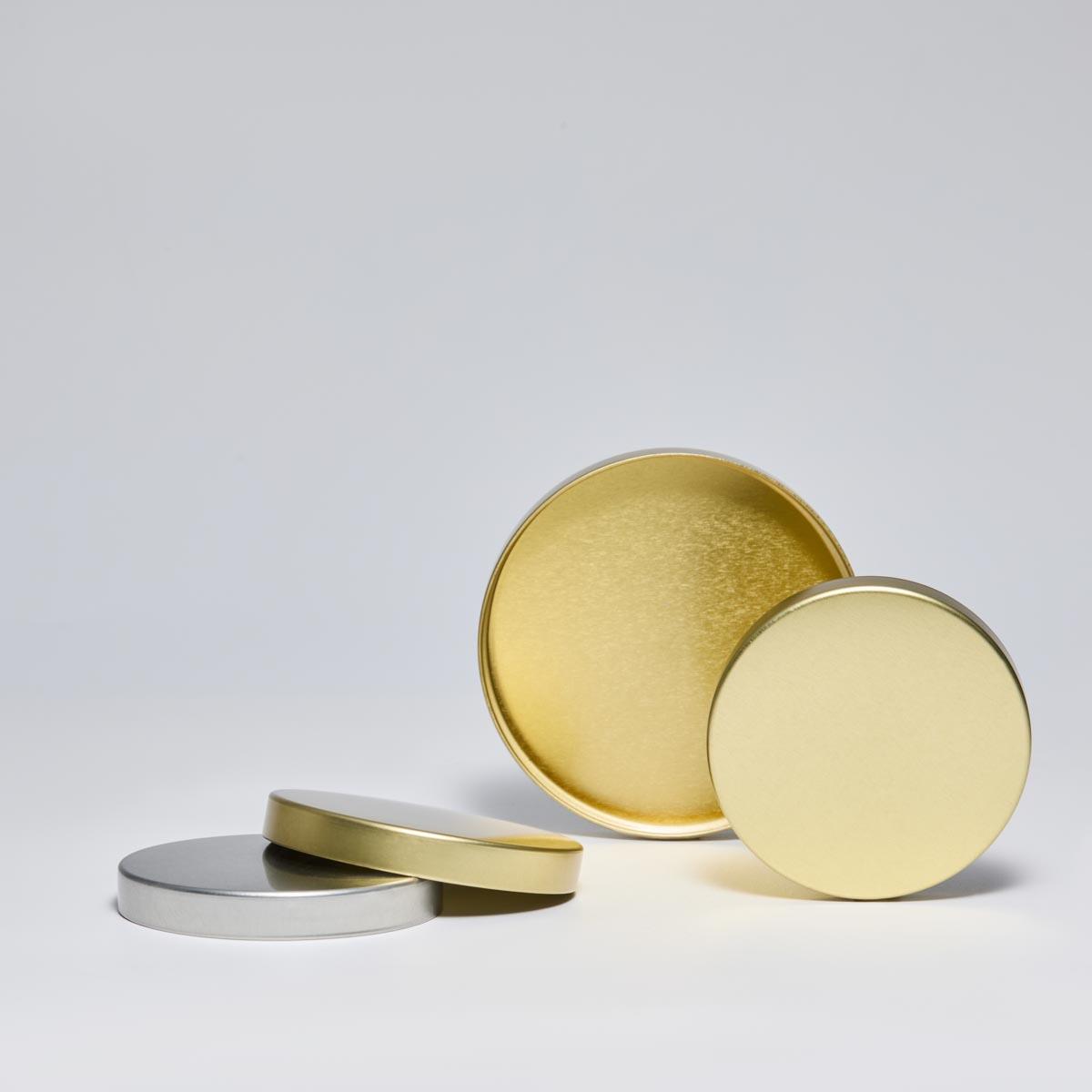 70/400 & 89/400 Unishell Caps for Bulk Supplement Jars - 70mm 89mm Tinplate Metal Closures