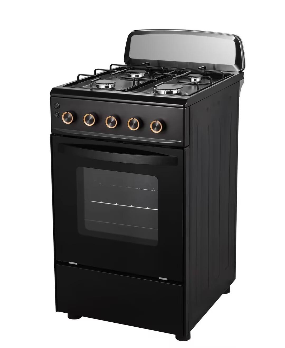 FS-45 Free Standing 50/60cm Gas Burner with Oven Black Color Gas Range