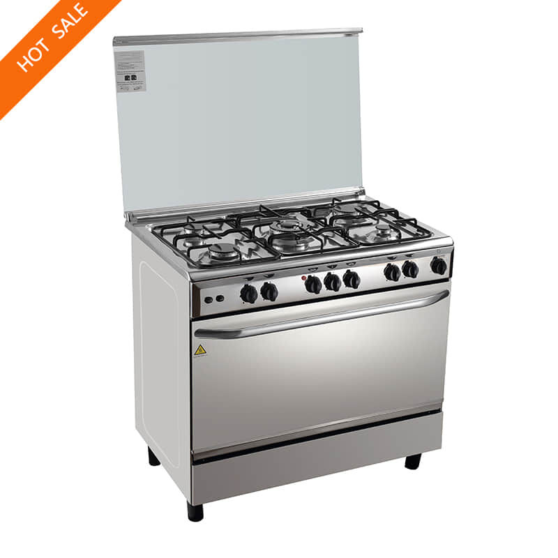 GAS RANGEMASTER CLASSIC YELLOW RANGE COOKER