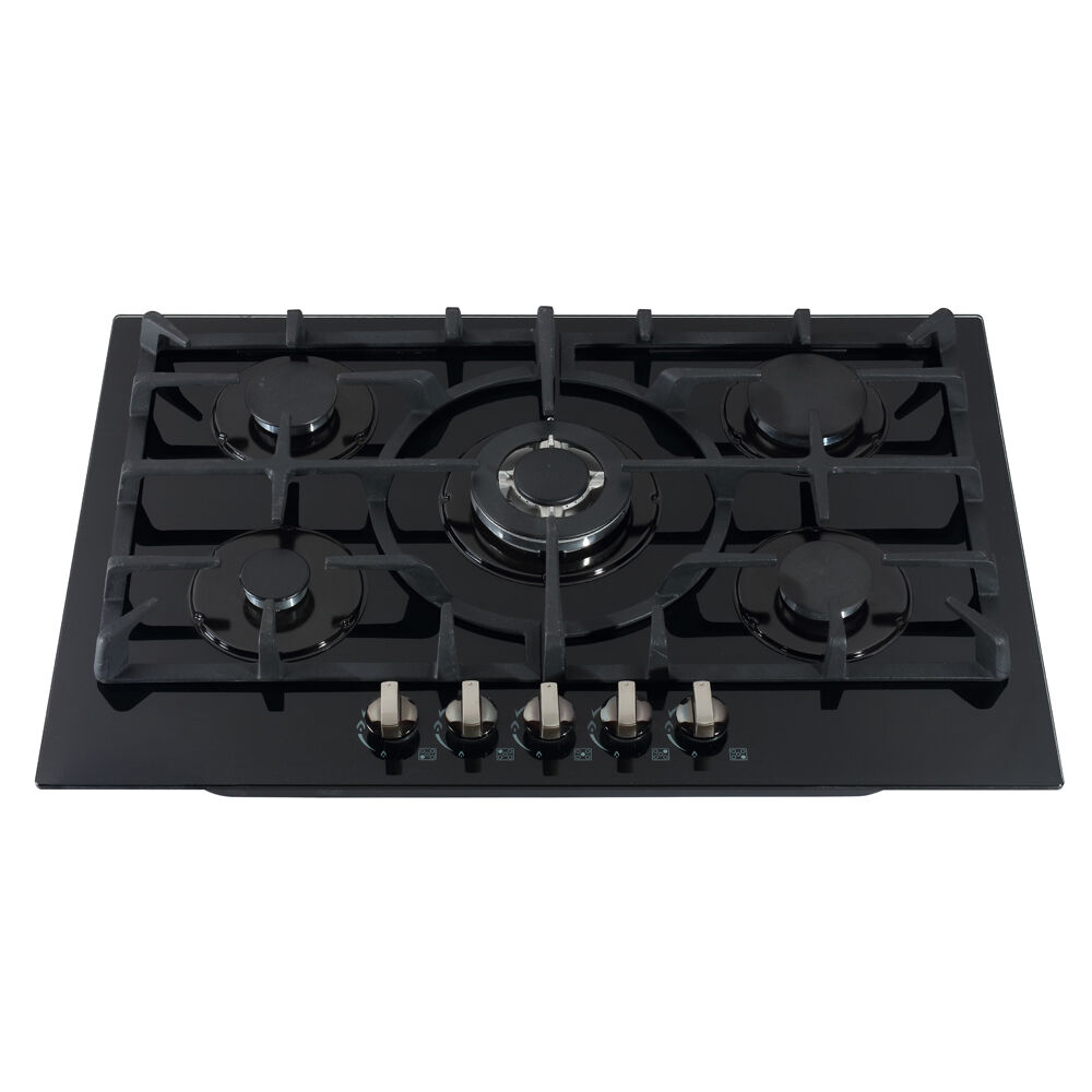 GS5G23 China Factory Cooking 76CM Gas Stove Tempered Glass Gas Cooker Hobs Household Used  