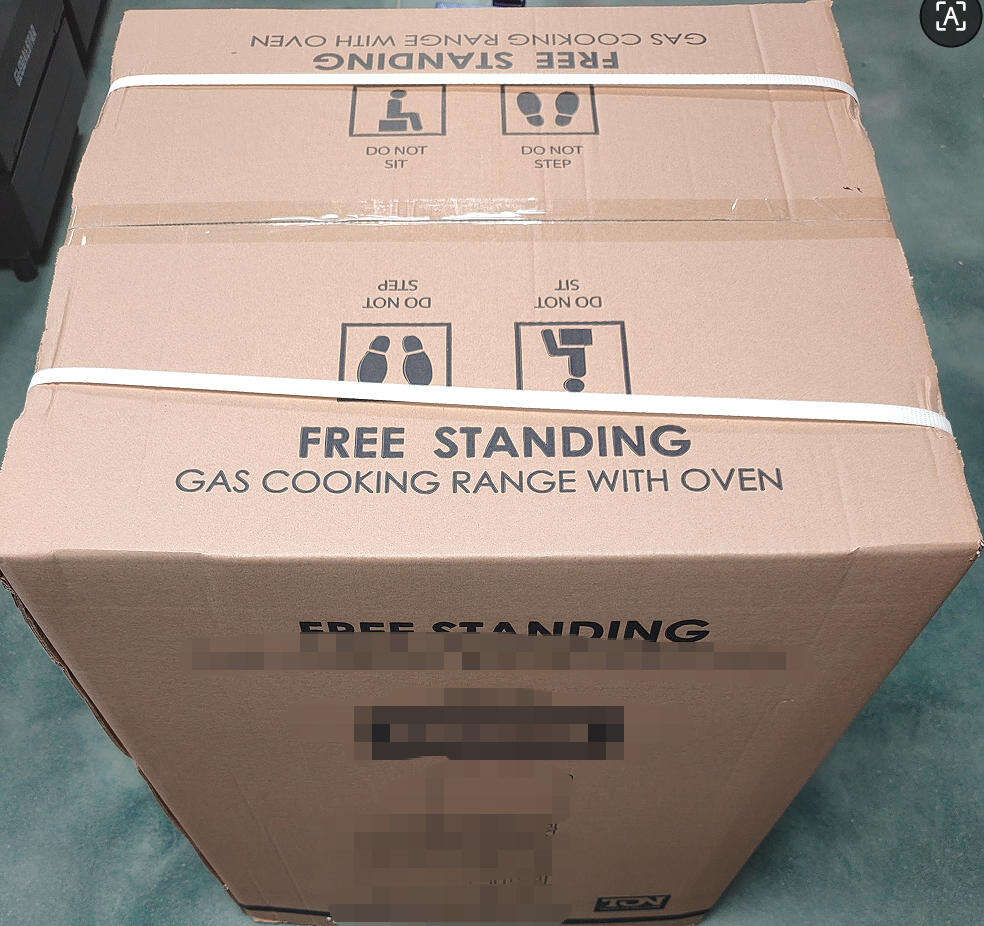 60cm gas burner with oven black color gas range-6