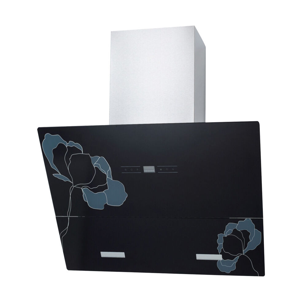 RSD-8 रसोई चिमनी रेंज हुड 90 सेमी टेम्पर्ड ग्लास एक्सट्रैक्ट हुड तांबे की मोटर रसोई हुड कुकर